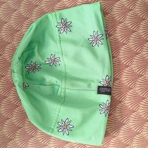 Toko Green Floral Beanie " Tour de Greensboro" Ski Vermont Canada